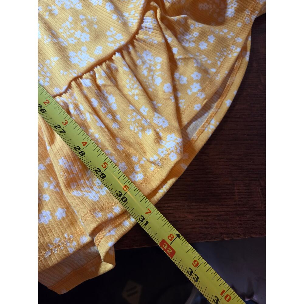 NWT No Boundaries Babydoll Mini Dress Sunray Yellow Size L 12-14 Women's Juniors - Picture 9 of 9